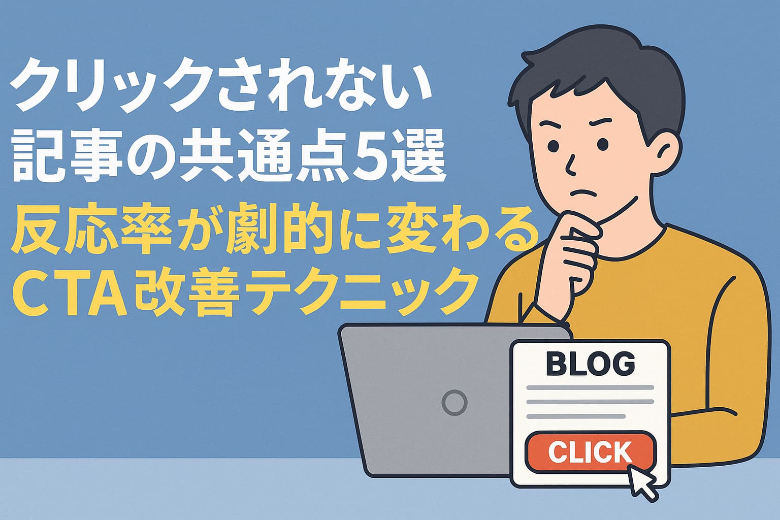 CTAの配置位置と読者心理の流れを示した導線パターンインフォグラフィック