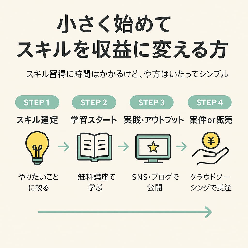 小さく始めてスキルを収益に変える方法