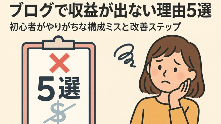 ブログで収益が出ない理由 2025年5月25日 11 08 47